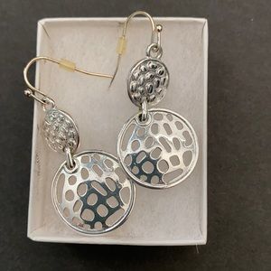earrings- Silver plated, falls 2”